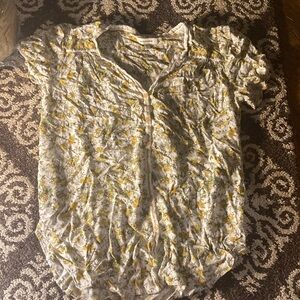 Max studio (small) floral shirt